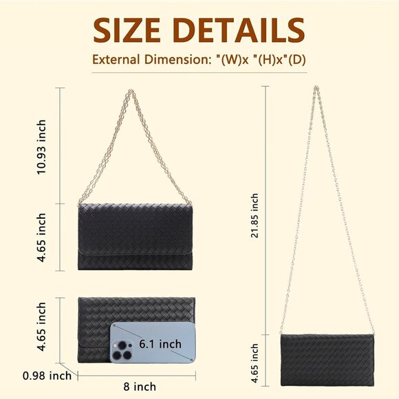 Crossbody Bags for Women, Handbags Cell Phone Wallet Small Purse with Credit Car - Picture 2 of 7